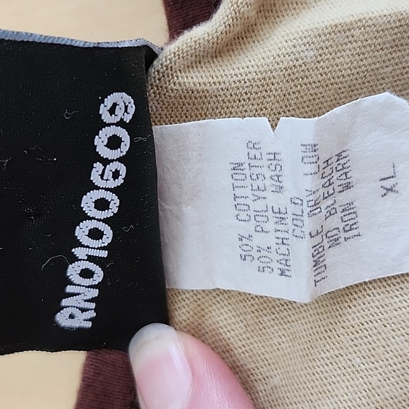 Oscar The Grouch XL tan & brown ringer tank top - Picture 4 of 4